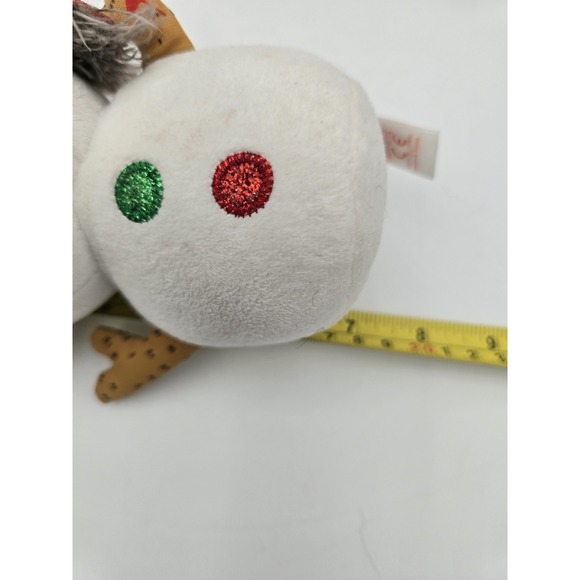 Lot Of 4 Beanie Plush Christmas Toys Reindeer Santa Frosty Snowman Ty & Gemmy - Picture 7 of 14
